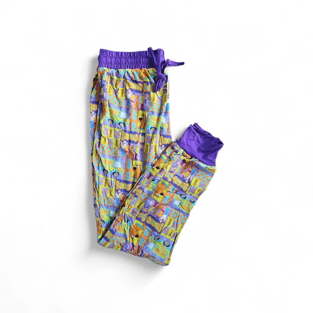 Scooby Print Pajamas - Purple BAMBOO
